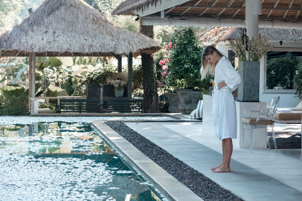 On the way to the spa room