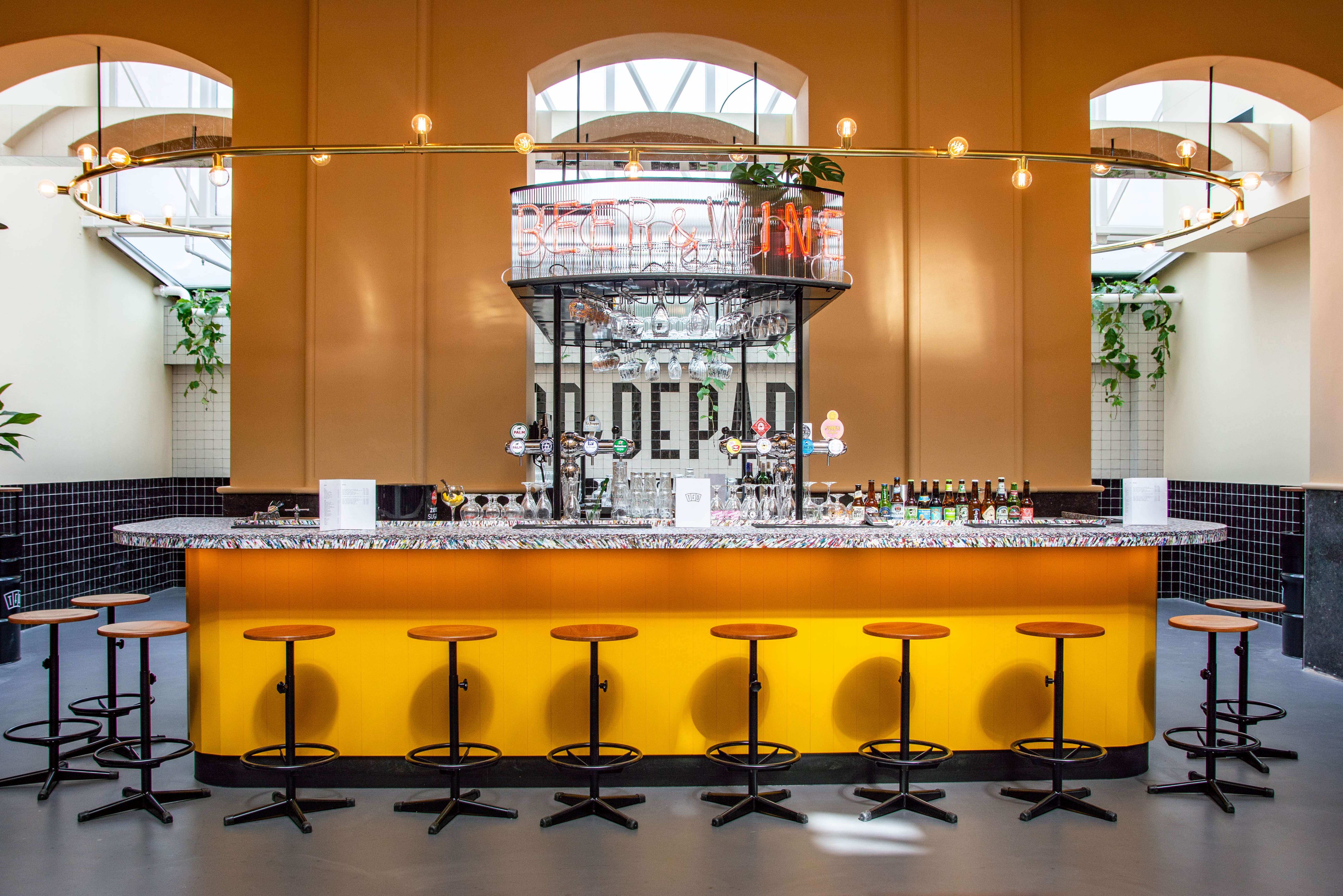 From the bar side