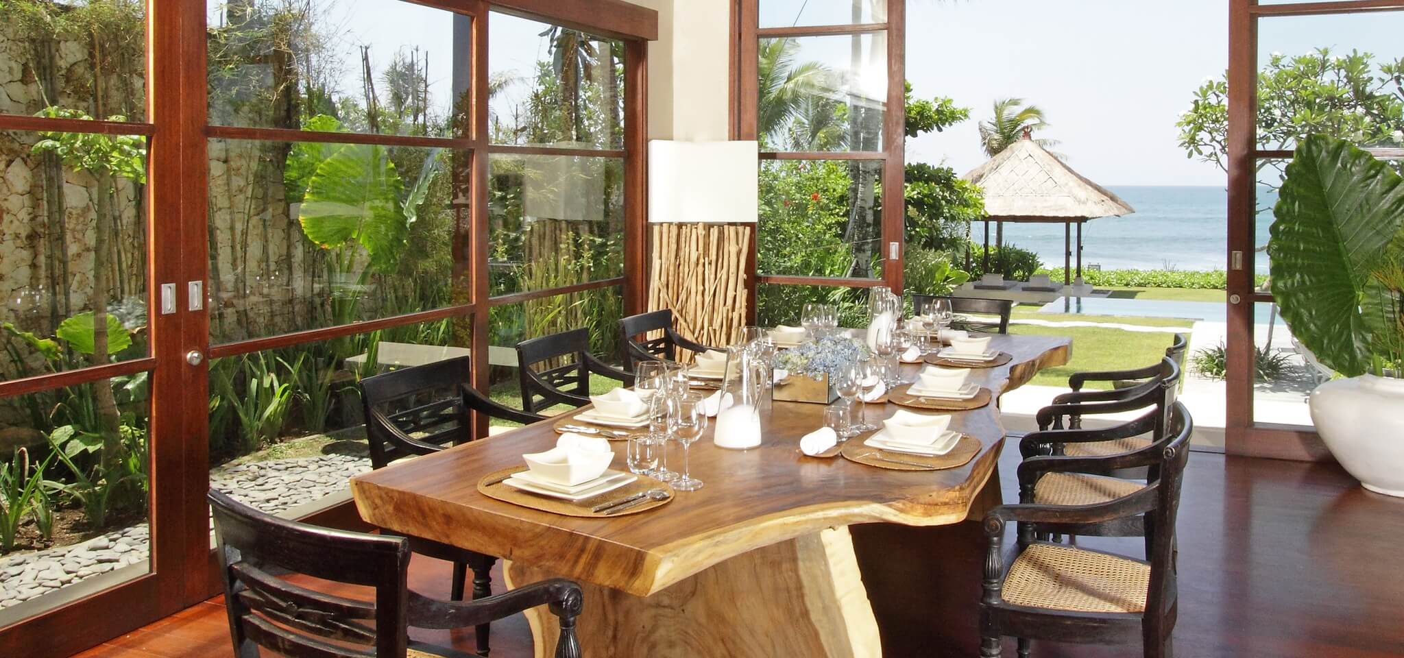 Dining Area of Villa Melissa - Pantai Lima Estate