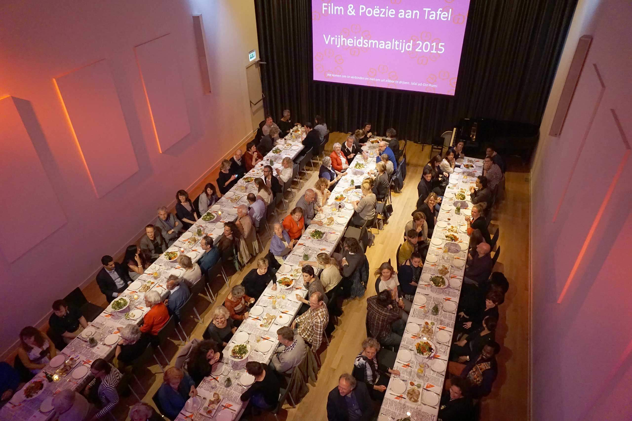 De Nieuwe Liefde - Grote zaal - Diner lange tafels
