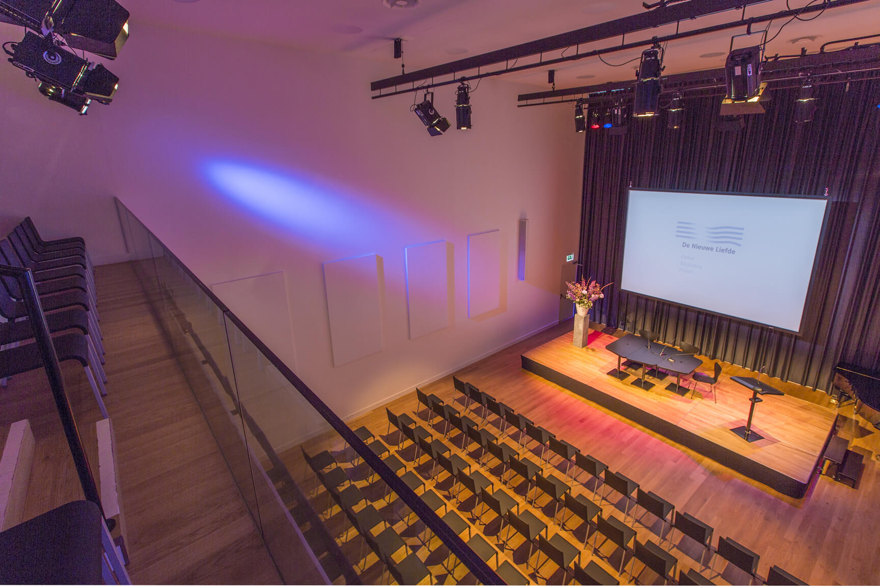 De Nieuwe Liefde - Grote zaal - Theateropstelling top view