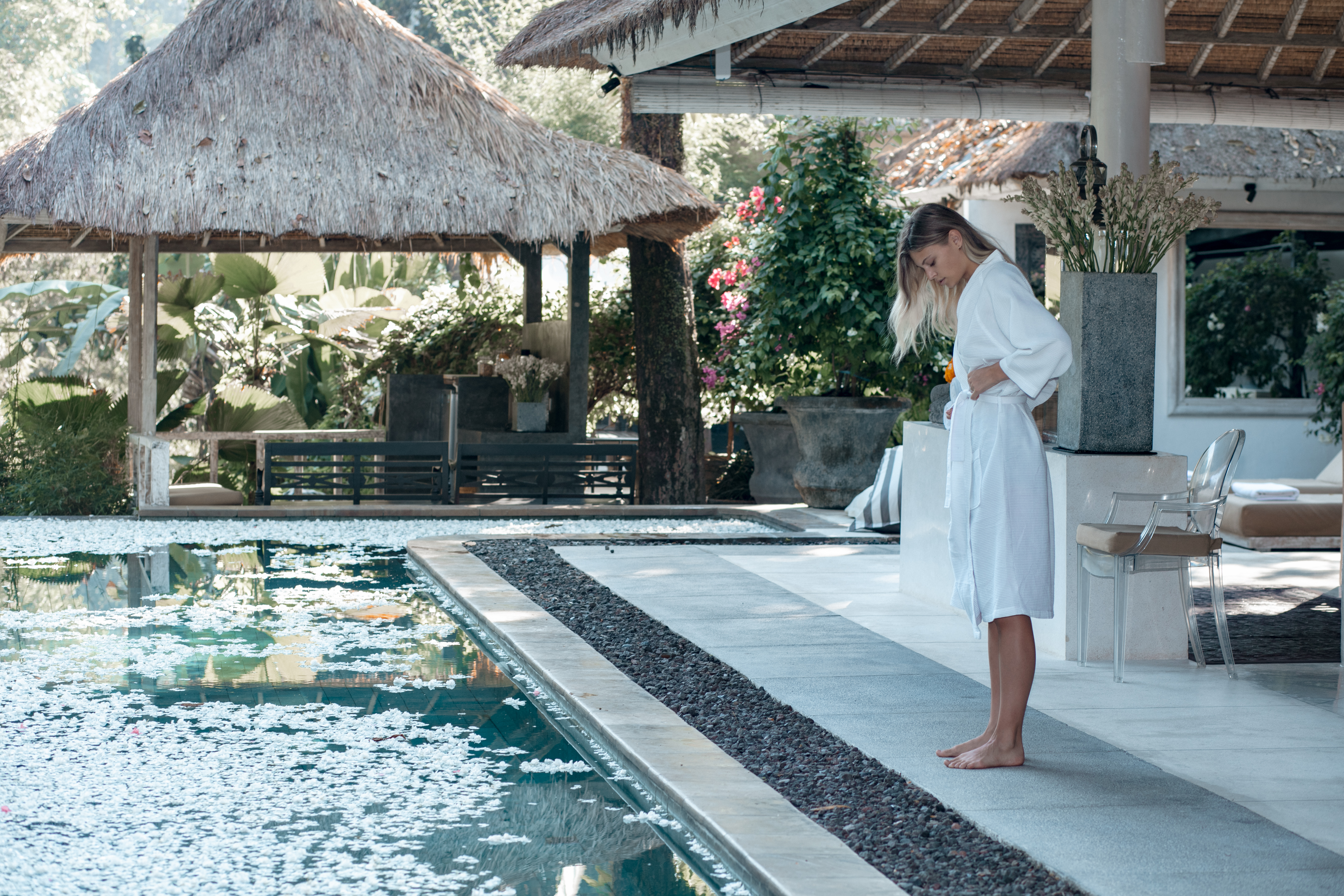 On the way to the spa room