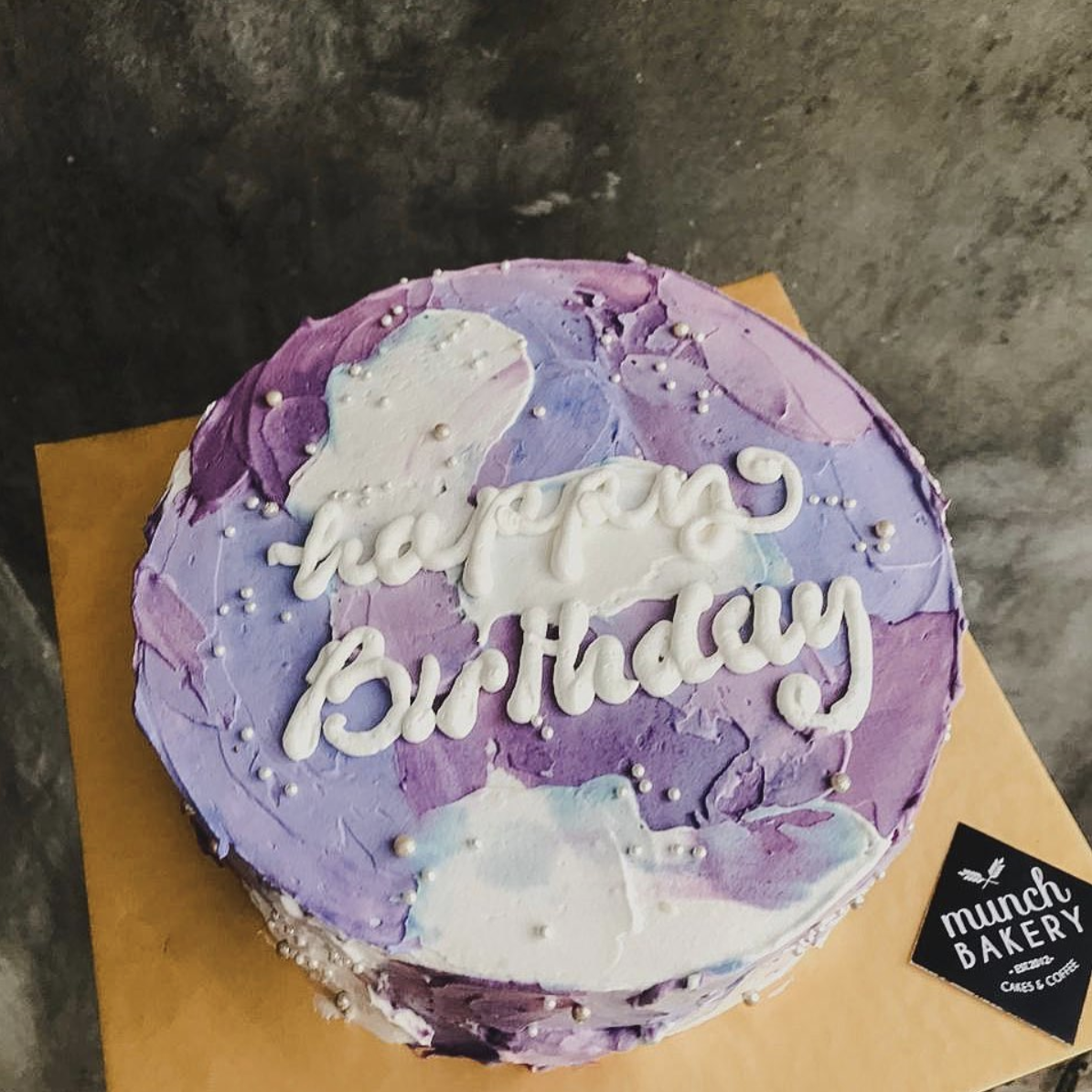 Lilac Korean Cake