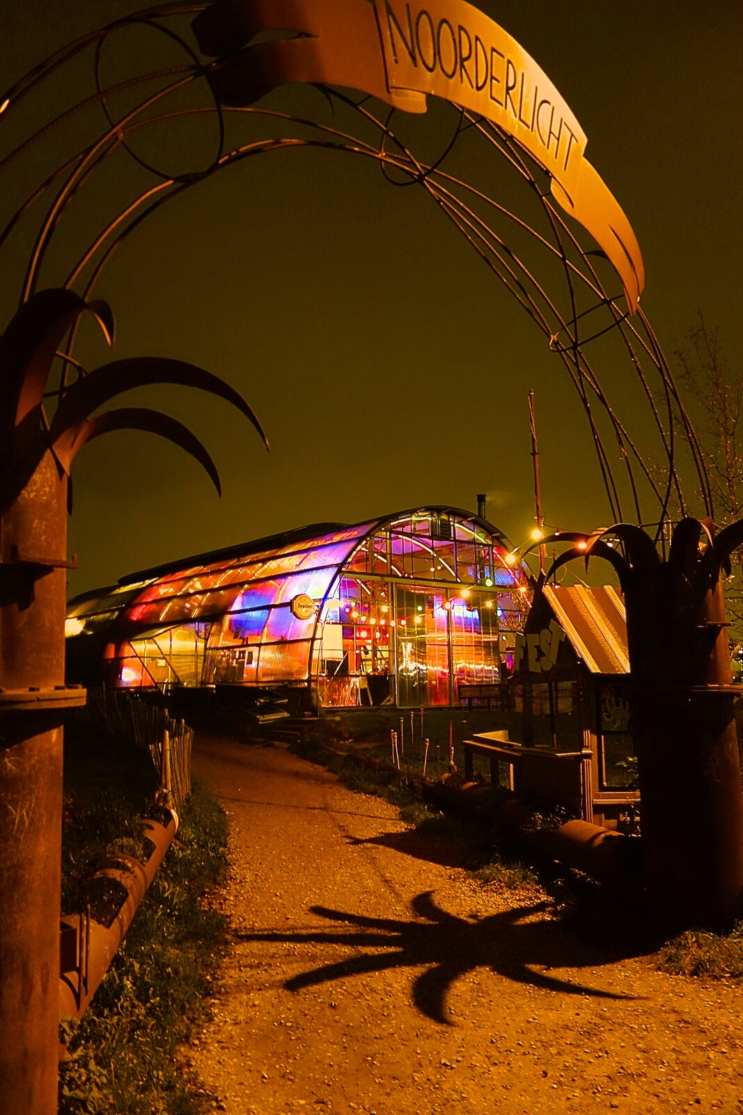 Glasshouse from the side